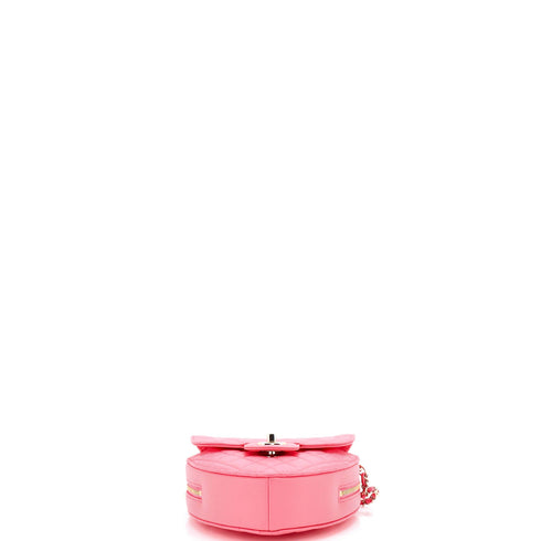 CC in Love Heart Bag Quilted Lambskin