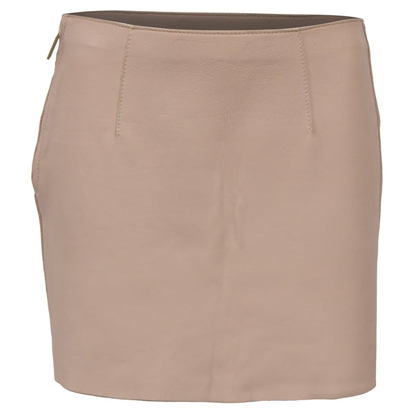 Women's Dsquared2 Mini Pencil Skirt in Nude Leather