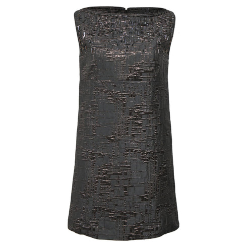 Women's Dsquared2 Mini Embellished Shift Dress in Black Polyester