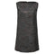 Women's Dsquared2 Mini Embellished Shift Dress in Black Polyester