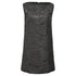 Women's Dsquared2 Mini Embellished Shift Dress in Black Polyester
