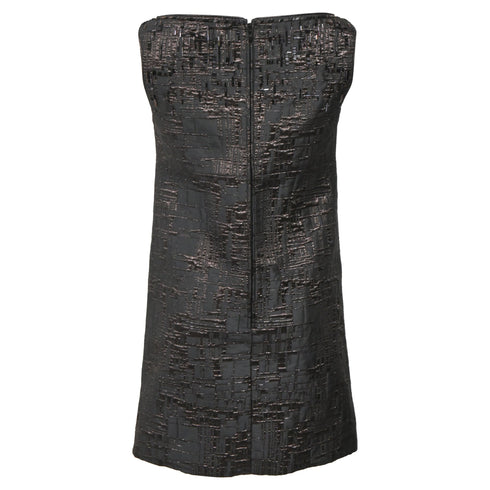 Women's Dsquared2 Mini Embellished Shift Dress in Black Polyester