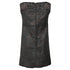 Women's Dsquared2 Mini Embellished Shift Dress in Black Polyester