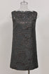 Women's Dsquared2 Mini Embellished Shift Dress in Black Polyester