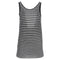 Women's Alexander Wang Knit-Striped Tank Top in Black and White Rayon