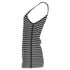 Women's Alexander Wang Knit-Striped Tank Top in Black and White Rayon