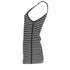 Women's Alexander Wang Knit-Striped Tank Top in Black and White Rayon