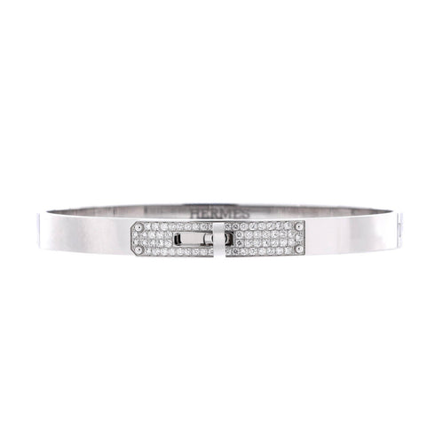 Kelly Bracelet 18K White Gold and Pave Diamonds Small