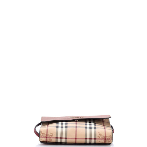 Loxley Crossbody Bag Haymarket Coated Canvas and Leather Small