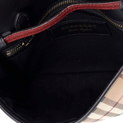 Loxley Crossbody Bag Haymarket Coated Canvas and Leather Small