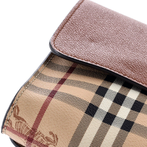 Loxley Crossbody Bag Haymarket Coated Canvas and Leather Small