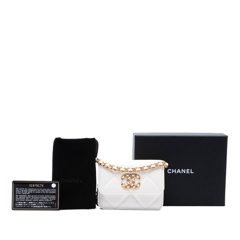 19 Wallet on Chain Quilted Lambskin