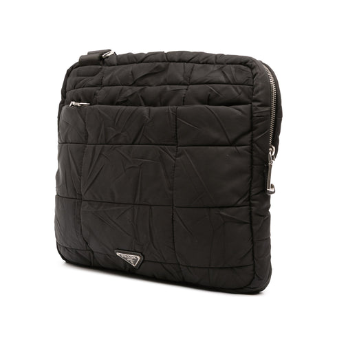 Front Pocket Messenger Quilted Tessuto Medium