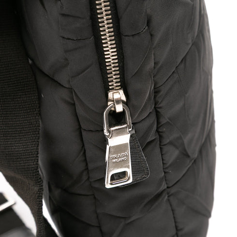 Front Pocket Messenger Quilted Tessuto Medium