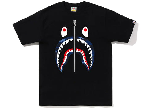 BAPE Color Camo Shark Tee (FW22) Black Blue