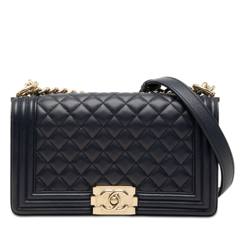 Boy Flap Bag Quilted Lambskin Old Medium