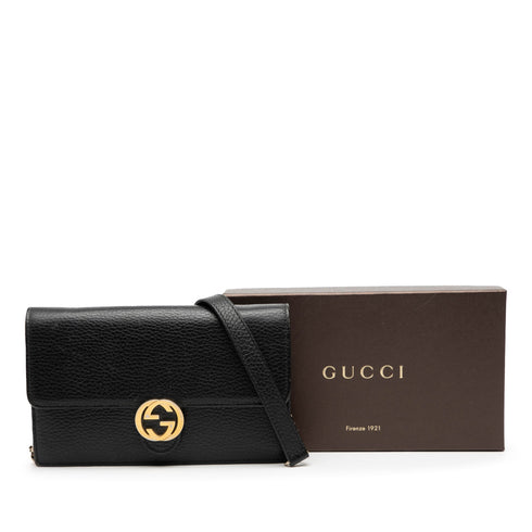 Interlocking Wallet on Chain Leather