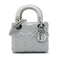 Lady Dior Chain Bag Cannage Quilt Iridescent Leather Mini