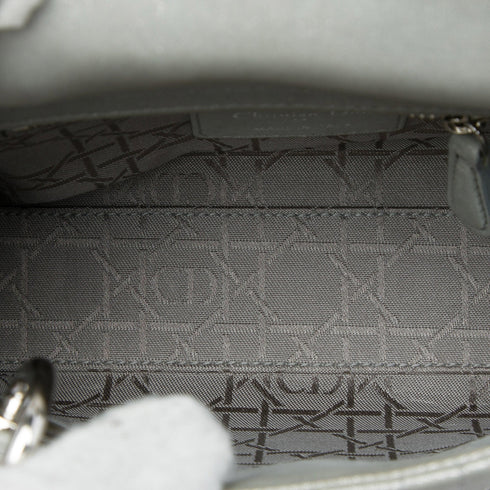 Lady Dior Chain Bag Cannage Quilt Iridescent Leather Mini