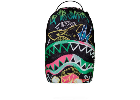 Sprayground Painted Punk DLXR Backpack Black Multicolor