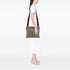 Zip Top Messenger Bag GG Coated Canvas Large