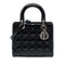 Lady Dior Bag Cannage Quilt Patent Medium