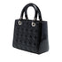 Lady Dior Bag Cannage Quilt Patent Medium