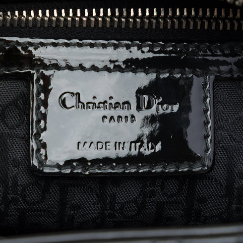 Lady Dior Bag Cannage Quilt Patent Medium