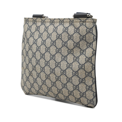 Zip Top Messenger Bag GG Coated Canvas Small