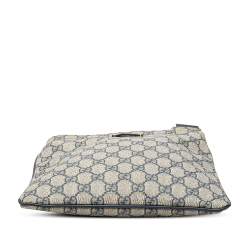 Zip Top Messenger Bag GG Coated Canvas Small