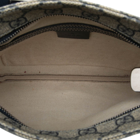 Zip Top Messenger Bag GG Coated Canvas Small