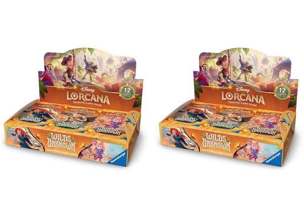 2026 Disney Lorcana Ravensburger Wilds Unknown Booster Pack Display 2x Lot