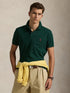 RALPH LAUREN Custom Slim Fit Mesh Polo College Green