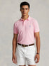 RALPH LAUREN The Iconic Mesh Polo Shirt Carmel Pink/Blue