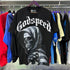 Godspeed T-shirts American Flag Skull Print Cotton Casual Short Sleeves Men and Women