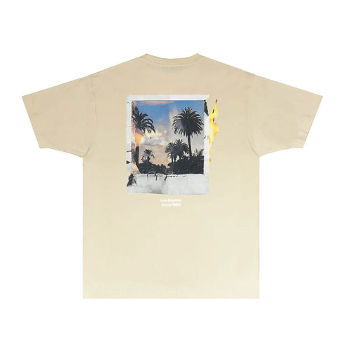 Gallery Dept T Shirt Retro Printed Loose Short-Sleeved Shirt
