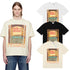 Rhude T-shirts Windowsill Seaview Printing Cotton Casual Short Sleeve Men and Women