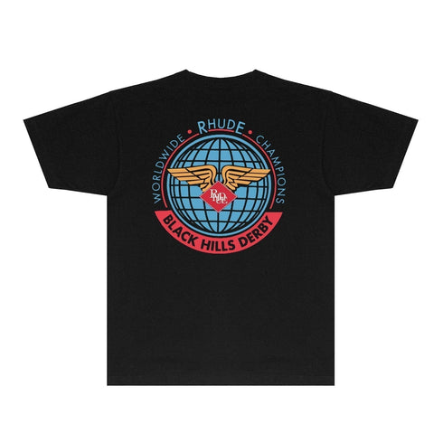 Rhude T-shirts Printed Trendy Pure Cotton