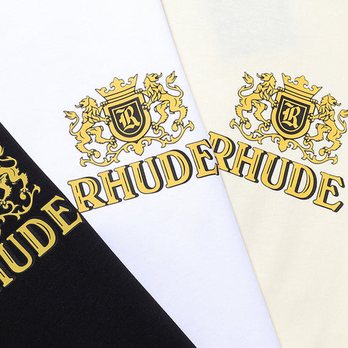 Rhude T-shirt Wheat Ear Badge Short Sleeve T-shirt