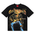 Godspeed T-shirts Guitar Skull Denim Print Casual Crew Neck Short Sleeve Men and Women