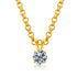 VVS 925 Sterling Silver Moissanite Solitaire Pendant Necklace
