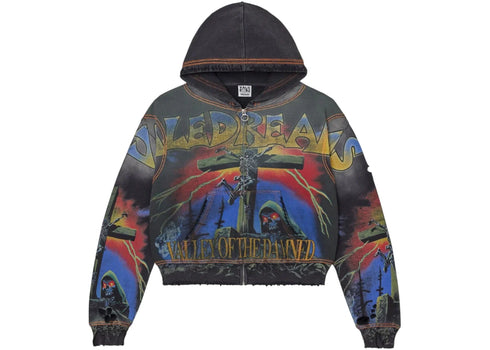 Vale Forever Damned Big Zip Up Hoodie Black