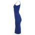 Women's Dsquared2 Sleeveless Midi Dress in Blue Cotton