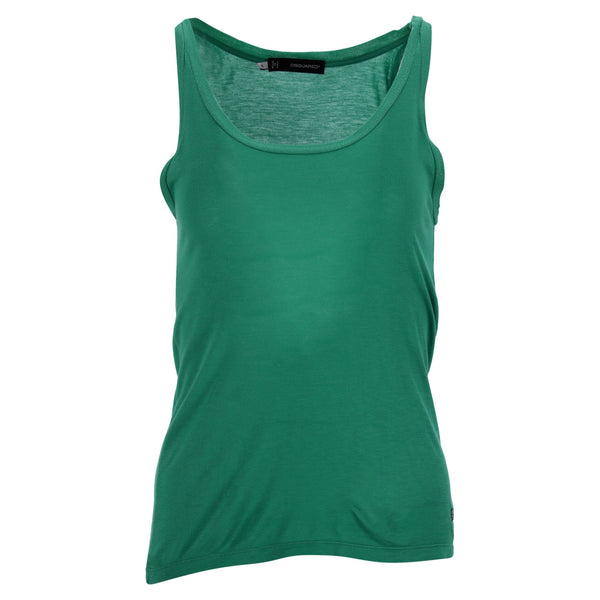 Women's Dsquared2 Sleeveless Tank Top in Green Cotton