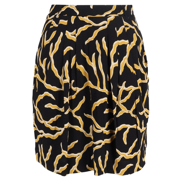 Women's Ba&sh Clemy Printed Mini Skirt in Black Viscose
