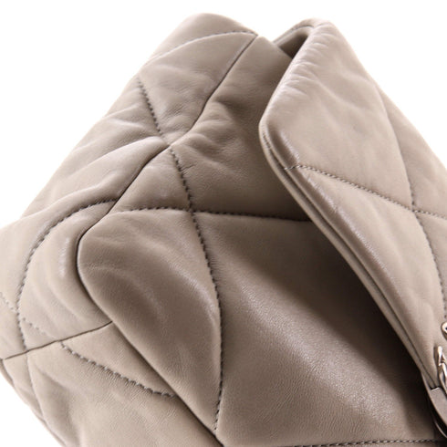 19 Flap Bag Quilted Leather Medium