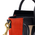 Tricolor Luggage Bag Leather Nano