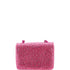 One Stud Chain Flap Bag Crystal Embellished Suede Small