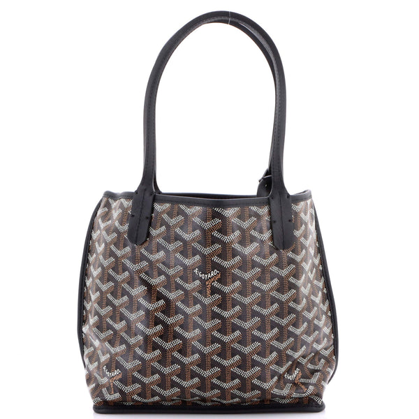 Anjou Reversible Tote Coated Canvas Mini