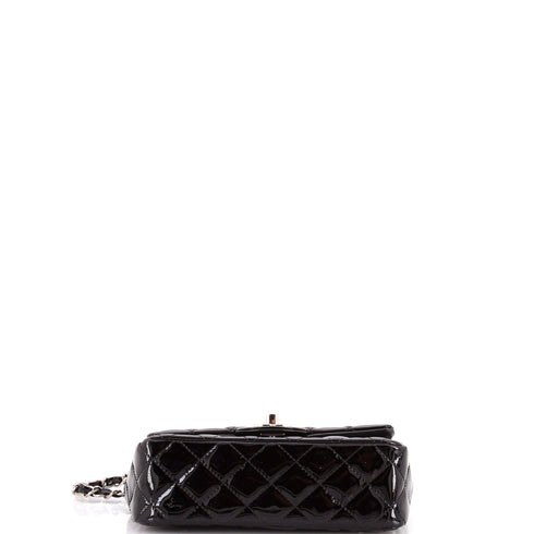 Classic Single Flap Bag Quilted Patent Mini